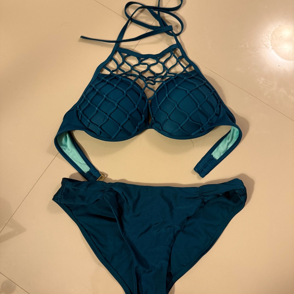 Xhilaration Deep Blue/Teal Bikini Swimwear